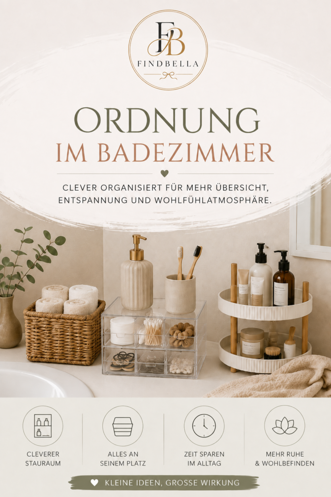 Ordnung im Badezimmer – clevere Ideen für mehr Übersicht – Findbella
